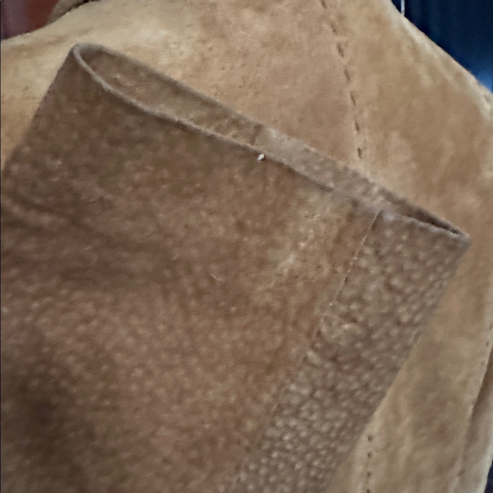 VINTAGE Y2K Express Suede Coat Sz 5/6 - Picture 8 of 11